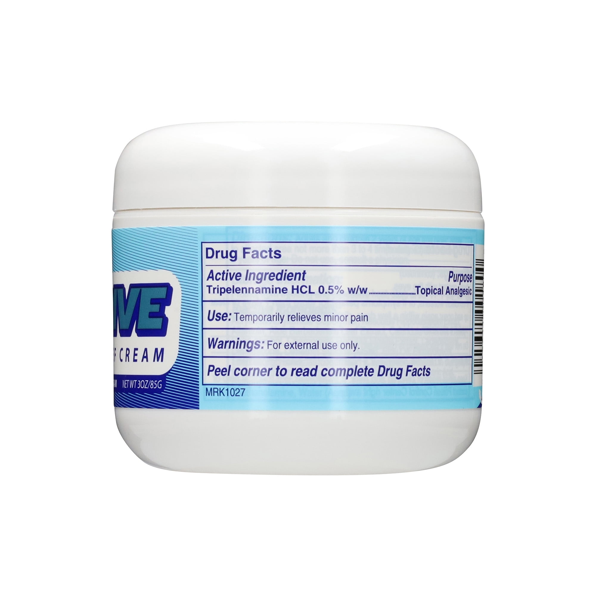 Blue-Emu Thrive Pain Relief Cream, Odor & Dye Free, 0.5% Tripelennamine HCl, 3 oz
