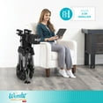 thumbnail image 4 of Stander Wonder Bariatric Rollator, Heavy Duty Folding Rolling Walker for Seniors, Extra Wide Seat with 500 lbs Weight Capacity, Large 8-inch Wheels and Brakes, Black, 4 of 7