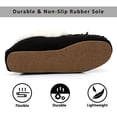 thumbnail image 4 of Real Fancy Women's Moccasin Slippers - Slip On House Slipper Warm Faux Fur lined Indoor Outdoor Shoe(054-8), 4 of 4