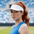 thumbnail image 5 of Hengguang 4Pack Sports Sun Visor Hats for Men & Women, UV Protection Adjustable Quick-Dry Golf Cap for Summer, Beach, Tennis, Outdoor Activities, Unisex Sun Hat with Sweatband, 5 of 7