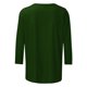 thumbnail image 5 of Tops de Cuello Redondo para las Mujeres Moda Impresa 3/4 Mangas Blusa Casual Top, Estante de Imitación, 5 of 5