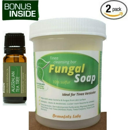 Aussie Bar - Bonus Inside! Fungal Soap + 10ml Bottle Aussie Tea Tree Oil - Special 2 Pack!