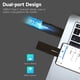 thumbnail image 3 of thinkplus TU202 256GB USB3.0/Type-C Dual-port Portable Solid Sate U Disk Unidad flash USB de alta ve Carevas 256GB/Negro, 3 of 7