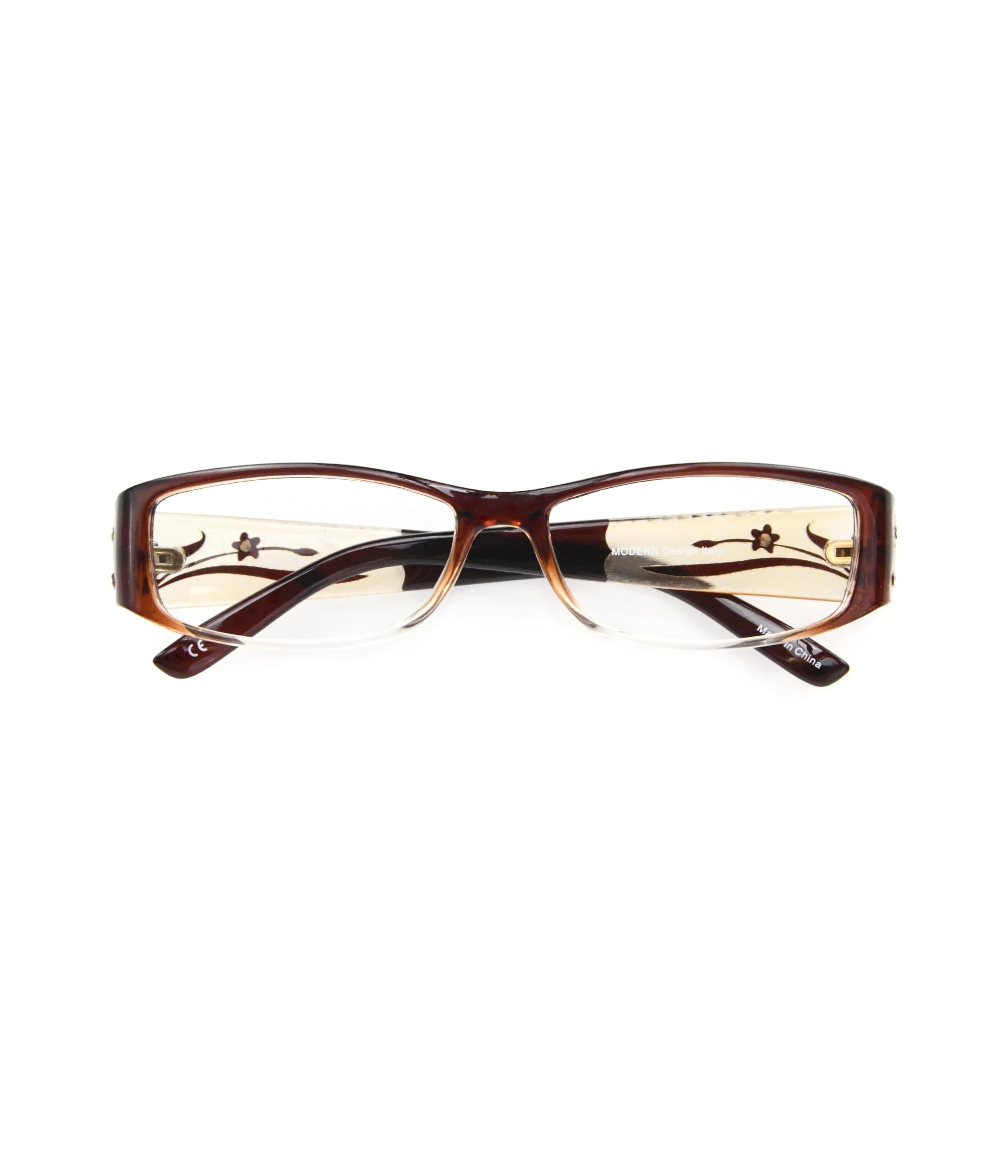 サングラス ^ONE BRILLIANT^ KayleeOB494Brown Kaylee-OB494-Brown EYEBOGO Kaylee Stylish Reading Glasses for Women (Brown, +