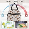 thumbnail image 4 of Naloa Various Chicken Print Lunch Bag for Women & Men Insulated Lunch Box or Cooler Lunch Tote Bags for Work, Travel, Outdoor, 4 of 5