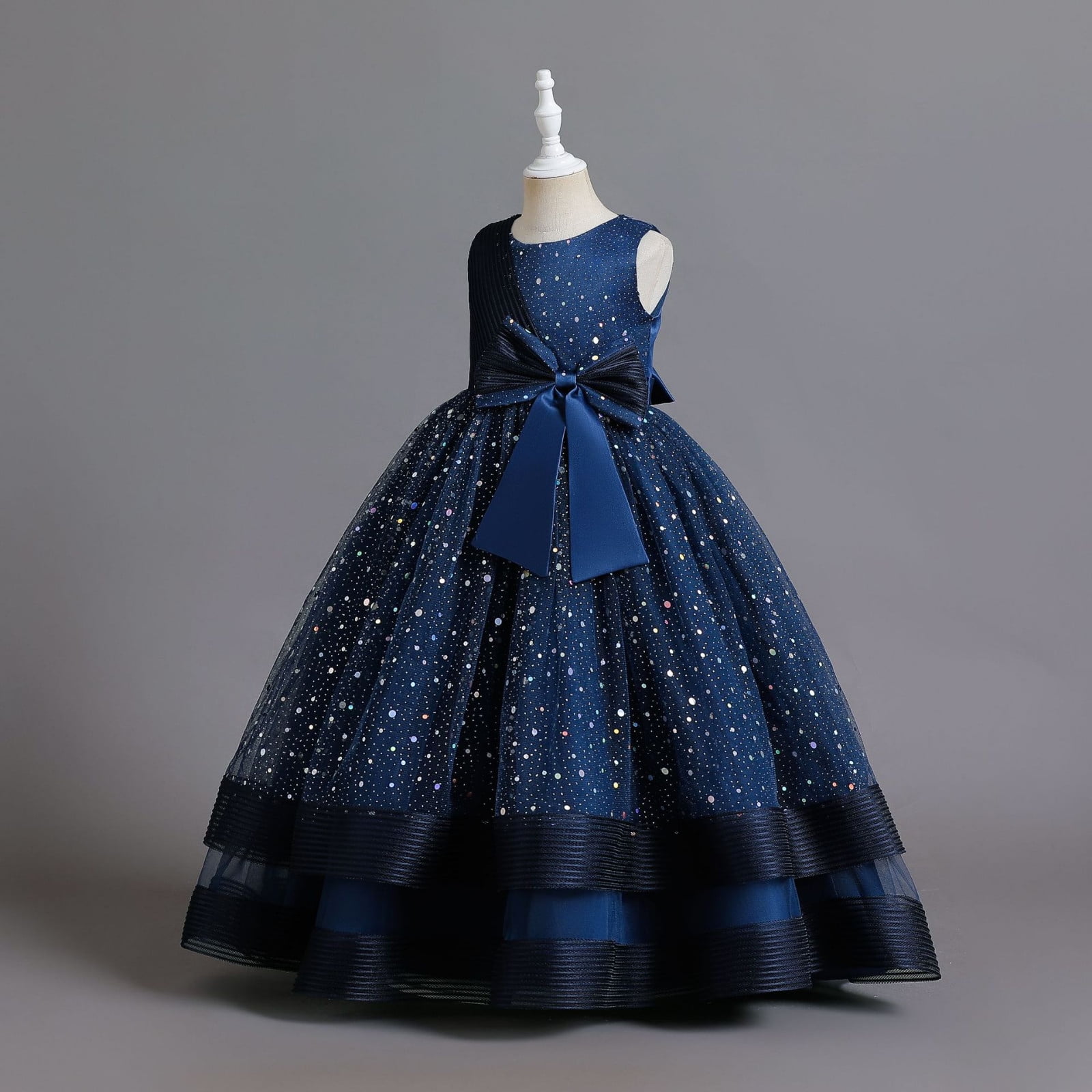 women's blue evening dress Ladivine 7492 Elegantly Fitted Satin Gown with Leg Slit 24 / Smoky you acknowledge and agree summer shirt Lady Black Tie - Material:Carbon Fiber/Leather