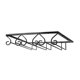thumbnail image 1 of Estante para copa de vino negro, soporte de Metal debajo del gabinete, colgador de almacenamiento para copas de vino, organizador Compatible con, 1 of 5