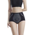 thumbnail image 3 of XMMSWDLA Tummy Control Underwear Everyday Shaping Brief Mid-Waist Shapewear Underwear Tummy Control Black XL Back To School Supplies, 3 of 9