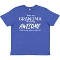 thumbnail image 3 of Inktastic Yeah My Grandma is Pretty Awesome Youth T-Shirt, 3 of 5