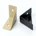 thumbnail image 6 of 10Pcs Heavy-Duty Iron L Brackets 90 °   Angle Support Thick Corner Braces for Durable Furniture Reinforcement Screwless Design, 6 of 7