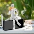 thumbnail image 2 of Reading Woman Figurine - Resin Material, Thinker Style, Book Stand/Shelf Decor, Abstract, for Book Lovers/Home Desktop, 2 of 4