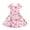 Pink(Floral Print), variant on CCRFTGI Dresses for Children Girls Size 10-12 Basic Short Sleeve Summer A Line Swing Skater Dress Funny Floral Print Dresses Holiday Girls Fashion Watermelon Red 11-12 Years