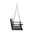 thumbnail image 4 of GDF Studio Viola Outdoor Acacia Wood Porch Swing, Dark Gray, 4 of 8