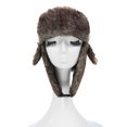 thumbnail image 4 of Unisex Hombres Mujeres Sombrero Ruso Trampero Bombardero Cálido Trooper Ear Flaps Invierno Ski Ha Romacci Sombrero Ruso, 4 of 7