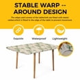thumbnail image 4 of Summer Botanical Table Cloths for 4 Foot Rectangle Tables, Green Spring Floral Birds Rustic Patio Waterproof Elastic Fitted Tablecloths, Washable Rectangular Table Cover for Camping, 4 of 8