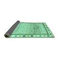 thumbnail image 2 of Ahgly Company Indoor Rectangle Abstract Turquoise Blue Modern Area Rugs, 8' x 12', 2 of 4