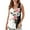 7-Multicolor, variant on Tank Tops for Women under $5 Sleeveless Crew-neck Pleated Print Casual Fashion Top Multicolor S