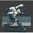 thumbnail image 4 of Rugby Goose Step Adult Black Crew Neck Short Sleeve Tee-Medium, 4 of 4