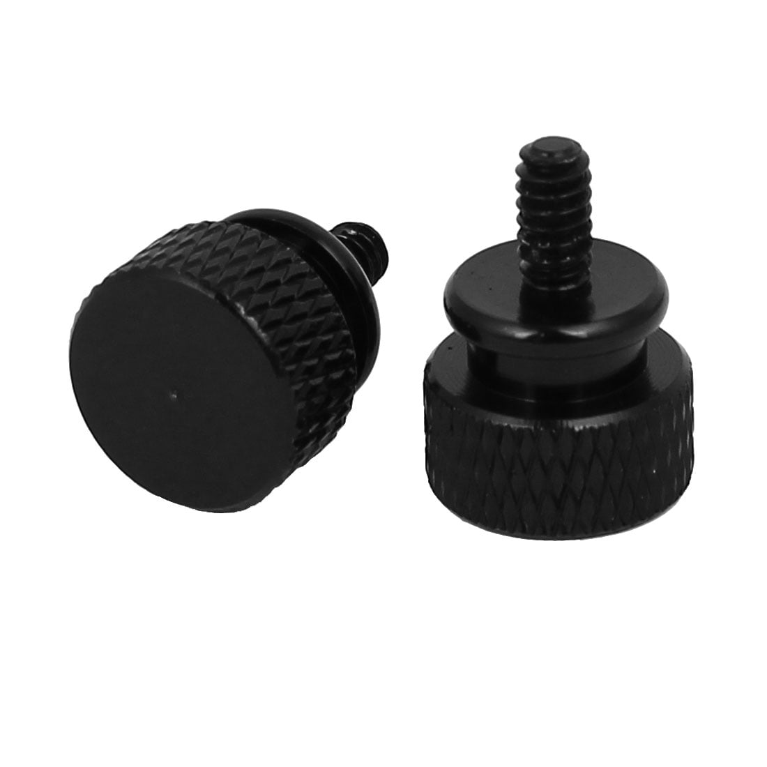 Computer PC Case Fully Threaded Knurled Thumb Screws Black 632 10pcs