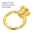 thumbnail image 4 of Uxcell M10 Female Thread Ring Shape Lamp Hanging Loop Gold Tone 5 Pack, 4 of 5