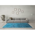 thumbnail image 3 of Ahgly Company Indoor Rectangle Oriental Light Blue Industrial Area Rugs, 2' x 3', 3 of 4