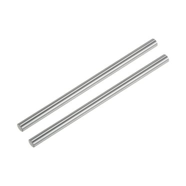 Uxcell 2pcs Linear Motion Rods 6mm x 250mm (0.24 x 9.84 Inches) Case Hardened Chrome Plated Round Guides for 3D Printer