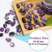 Topboutique Amethyst 0.22 lb Healing Crystals Stones Set Bulk Crystals Tumbled Polished Irregular Crystal Stones Colored Rocks Amethyst Gemstones for Vase Filler Decor,Size 10-20 mm(0.4-0.8 in)