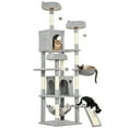 thumbnail image 1 of PawHut Cat Tree, 76 Inches Large Cat Tower w/ Scratching Posts, Light Grey, 1 of 9