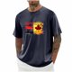 thumbnail image 1 of Tops para hombre, blusas y camisas de cuello redondo y manga corta para hombre, blusas casuales de moda con cuello redondo y manga corta para hombre, blusas de poliéster para hombre, 1 of 5