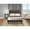 Distressed Jacobean, variant on East West Furniture 2 Piece Kendall Full Size Bedroom Set - Black