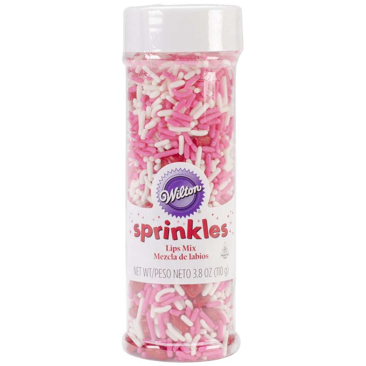 Wilton 7101357 Lips and Jimmies Sprinkle Mix