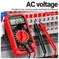 thumbnail image 2 of Meter Electrician LCD Backlight Ohm Square Digital Multimeter AC/DC Current Meter Voltage Resistance Wave Test ,Widely Used, 2 of 6