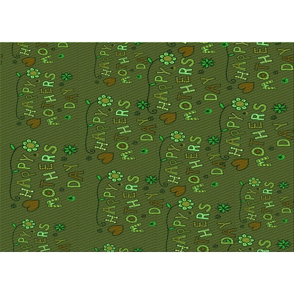 Ahgly Company Machine Washable Indoor Rectangle Transitional Dark Lime Green Area Rugs, 8' x 12'