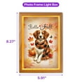 thumbnail image 5 of Hello Fall Brittany Spaniel Scarf Welcome Autumn with Leaves Pumpkins Acrylic Plaque with Wood Photo Frame Box Brittany Dog Lover Gifts Idea Light Box - 00011, 5 of 5