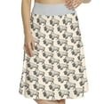 thumbnail image 1 of Women's Bison Buffalos in Vintage Style A-line Printed Skirt Casual Wear, S, Champagne and Charcoal Grey, by Ambesonne, 1 of 1