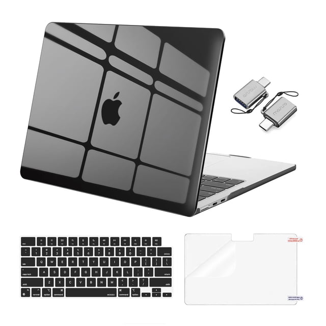 Funda MOSISO compatible con MacBook Air de 13,6 pulgadas, color negro ahumado