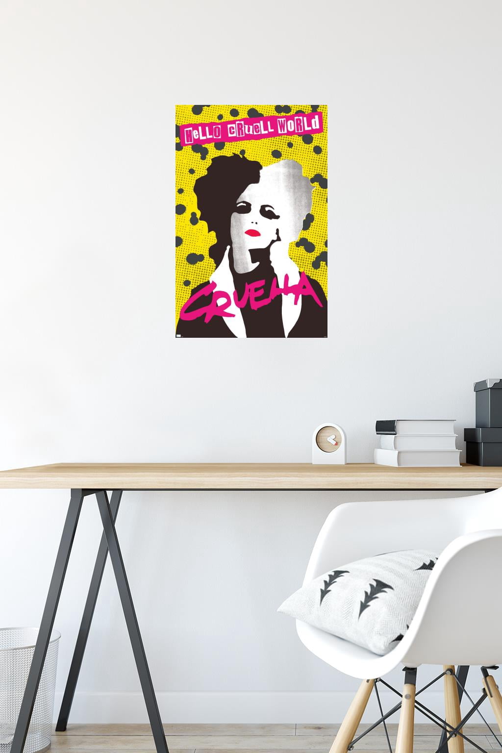 Disney Cruella - Hello Cruell World Wall Poster, 14.725" x 22.375"