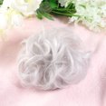 thumbnail image 6 of Ladies Fashion Pony Tail Hair Extension Bun Hairpieces Scrunchie Elastic Wave Curly Synthetic Hairpieces (Grey), 6 of 7