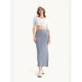 thumbnail image 5 of Mid Rise Elastic Waist Basic Midi Skirt, 5 of 7