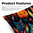thumbnail image 2 of Cat Bed Pillow Covers Set - 2 Decorative Throw Pillow Patterns - Available in 16x16, 18x18, and 20x20 Inches for Any Occasion - Decorative Pillows, Bed Pillow, 2 of 6