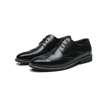 Mens Brogues Smart Formal Office Work Casual Lace Up Oxford Brogue Shoes