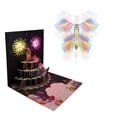 thumbnail image 5 of Interactive Birthday Pop-Up Greeting Card: Music, LED Light, Firework Display, and Flying Butterfly!, 5 of 6