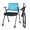 Blue, variant on 2 Pack Folding Office Chair Stackable Conference Room Chairs with Wheels and Padded Mesh Back Ergonomic for Reception Meeting