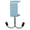 Blue, variant on Desk Mount Bag Holder, Adjustable Table Purse Hook, Heavy-Duty Durable Alloy Clamp Double Hooks for Backpacks, Easy Installation, Suitable for Hanging Handbags, Headphones and Umbrellas,White