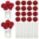 thumbnail image 1 of Uxcell Flores de Bola de Crisantemo Artificial, Ramos de Seda de Hortensia Falsos para el Hogar/Boda Rojo Brillante 30 Pack, 1 of 7