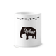 thumbnail image 1 of Elefante blanco y negro animal Taza de cepillo de dientes, 1 of 3