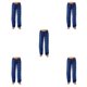 thumbnail image 3 of Jumpingount Pantalones de poliéster para mujer, informales, transpirables, para primavera y verano, a cuadros, holgados para el hogar, para Type2 NO2, 3 of 6