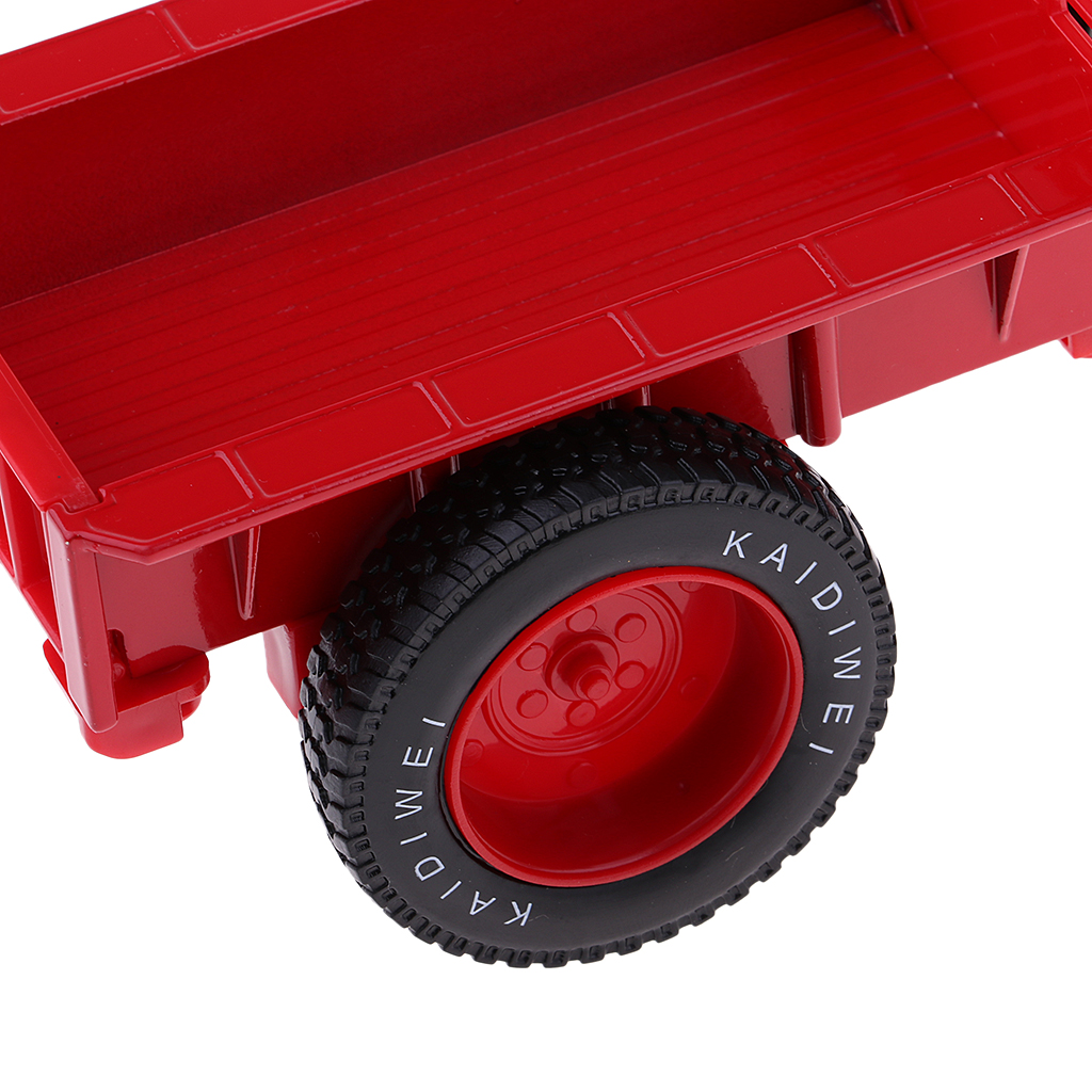 1:18 Vintage Alloy Engineering Tractor Construction Vehicle Vehicle Gift Red - image 5 of 8