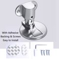 thumbnail image 5 of TOP-MAX 4PCS Metal Magnetic Door Stoppers Zinc Alloy Door Stopper Holder Adjustable Height Door Safety Catch Stopper Black, 5 of 8