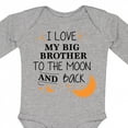 thumbnail image 4 of Inktastic I Love My Big Brother to the Moon and Back Boys or Girls Long Sleeve Baby Bodysuit, 4 of 5